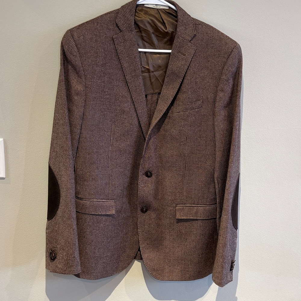 Corneliani Brown Casual Blazer with Elbow Patches